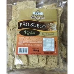 Pão Sueco 4 Grãos 180g Pec Sabores