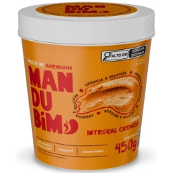 Pasta de Amendoim Integral Cremosa 450g Mandubim