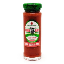 Pimenta Carolina Reaper Macerada 100ml Fogo Mineiro