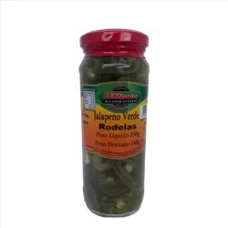 Pimenta Jalapeno Verde Rodelas 140g D'Horta