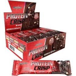 Protein Crisp Bar Brownie de Chocolate Display 540g Integralmedica