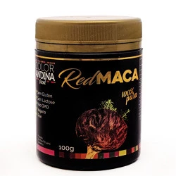 Maca Peruana Vermelha em Pó 100% Pura 100g Color Andina