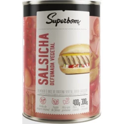 Salsicha Defumada Vegetal 400g Superbom