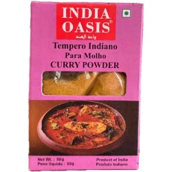 Tempero Indiano Curry Powder para Molho 50g India Oasis