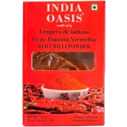 Tempero Indiano Red Chilli Powder 50g India Oasis