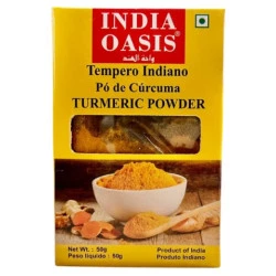 Tempero Indiano Turmeric Powder 50g India Oasis
