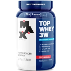 Top Whey 3W Morango 900g Max Titanium
