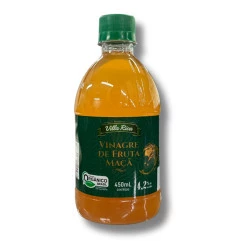 Vinagre de Maçã Orgânico 4,2% 450ml Villa Rica