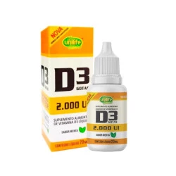 Vitamina D3 Sabor Menta Gotas 20ml Unilife