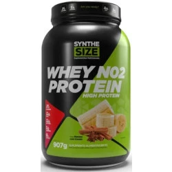 Whey NO2 Protein sabor Banana e Canela Pote 907g Synthesize