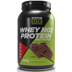 Whey NO2 Protein sabor Chocolate Pote 907g Synthesize
